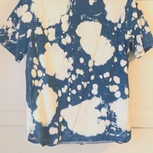 Urban denim shirt bleach pattern